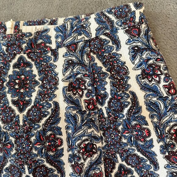 Boden Tweed A Line Floral Skirt Women's size 12T 12 Tall - Picture 2 of 6